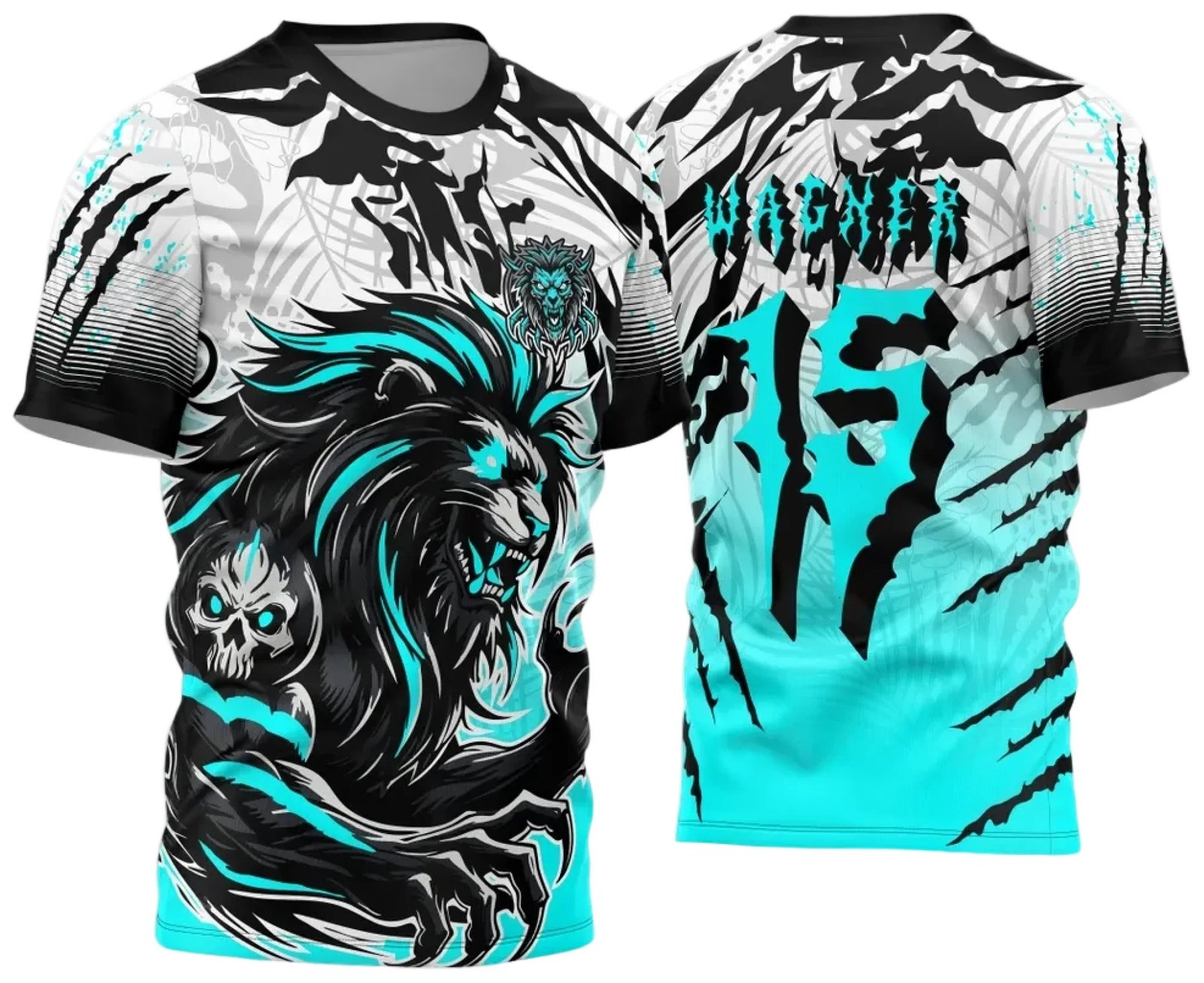 Arte Vetor Camisa de Interclasse Leão Azul 2024 - 2025