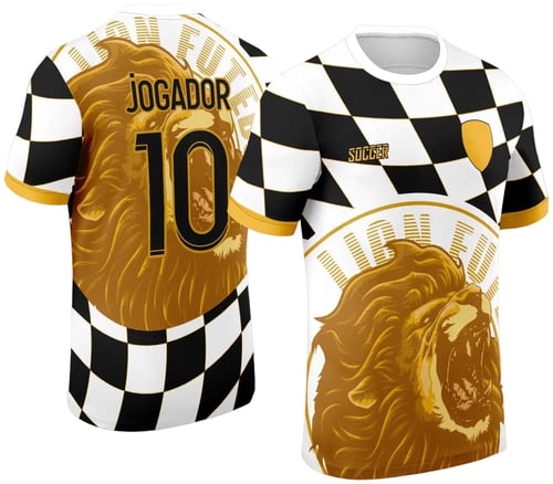 Arte Vetor Camisa de Interclasse Leão Dourado 2024 - 2025