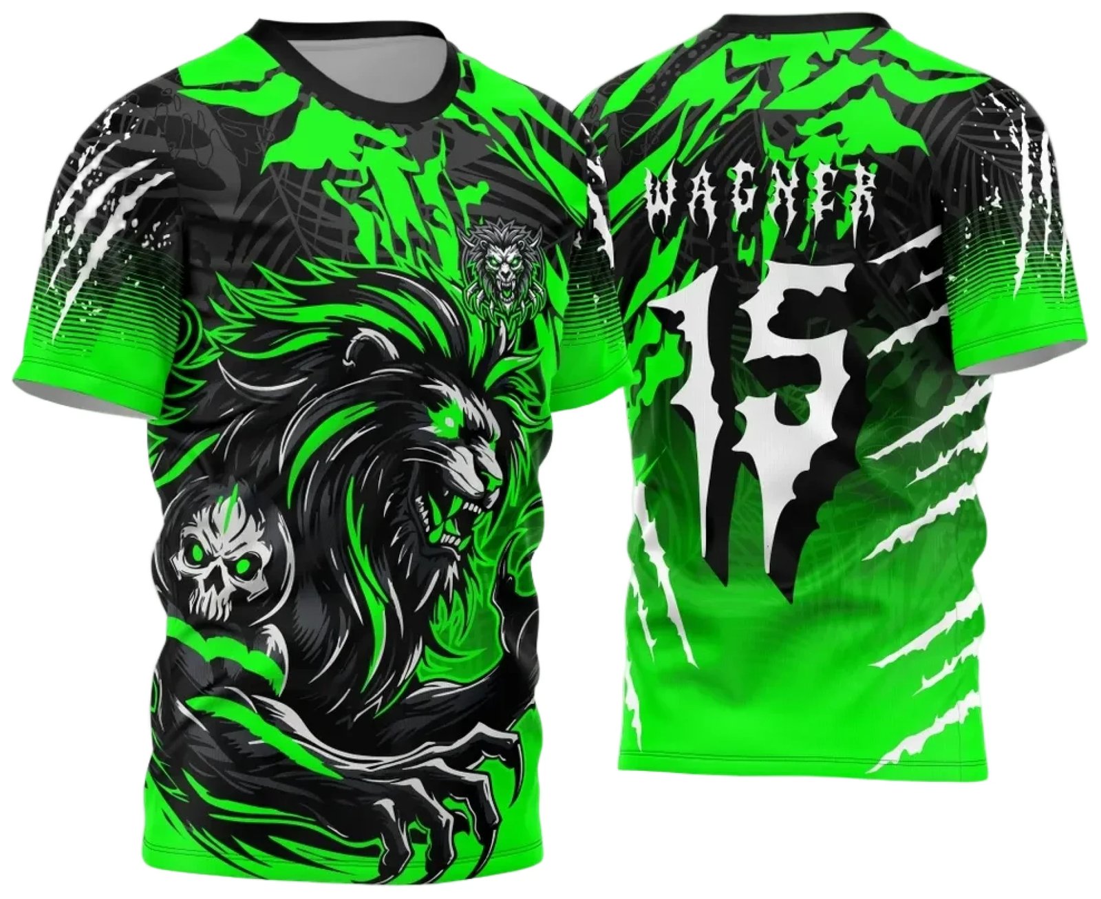 Arte Vetor Camisa de Interclasse Leão Verde 2024 - 2025