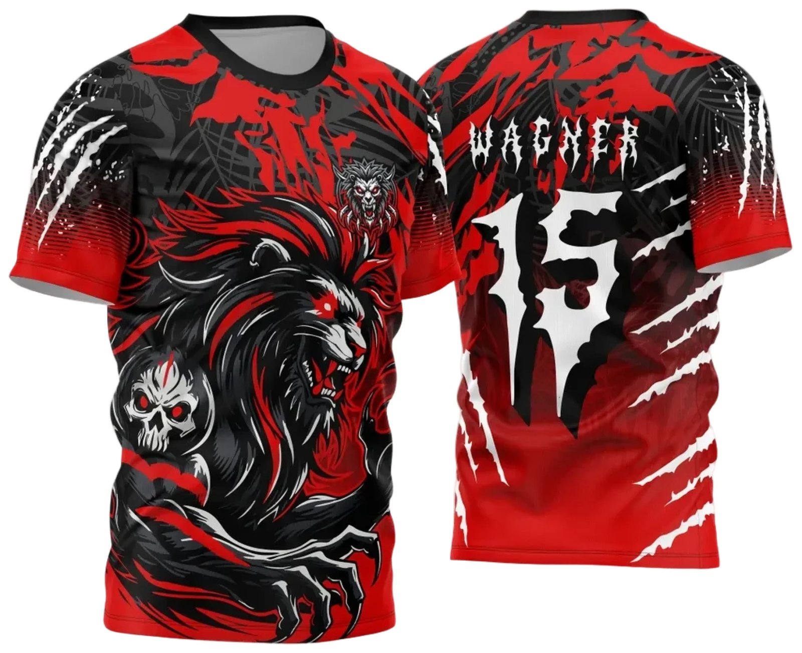 Arte Vetor Camisa de Interclasse Leão Vermelho 2024 - 2025