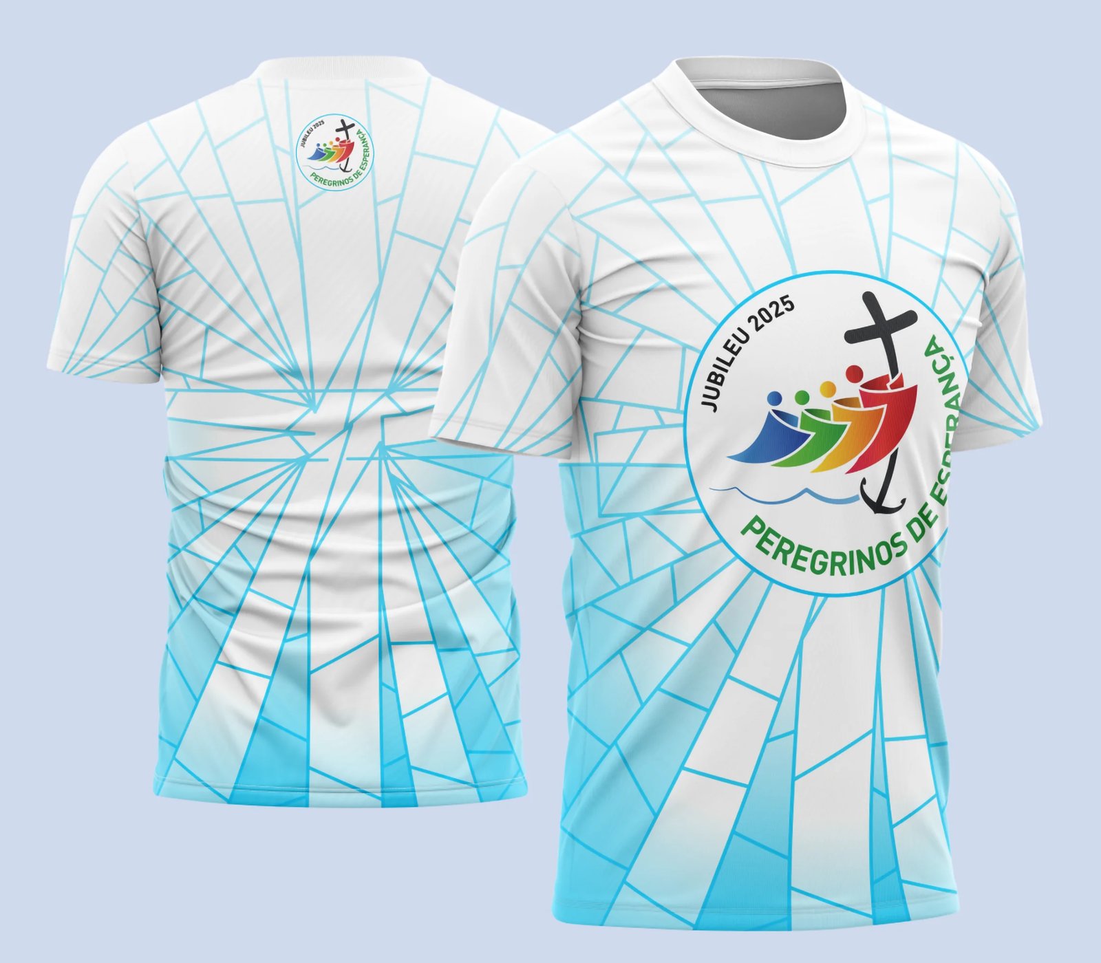 Arte Vetor Camisa de Religião - Peregrinos de Esperança