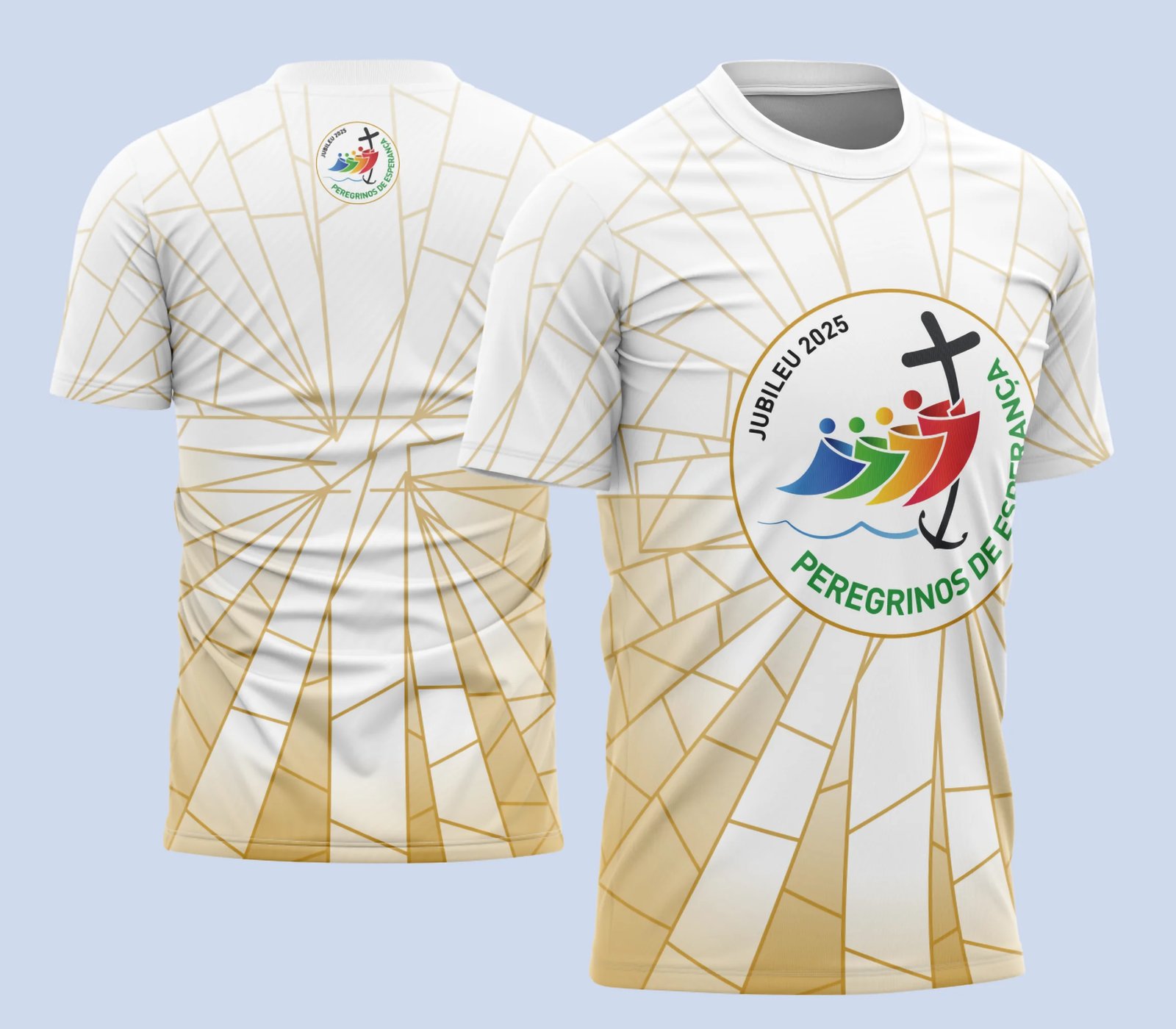 Arte Vetor Camisa de Religião - Peregrinos de Esperança
