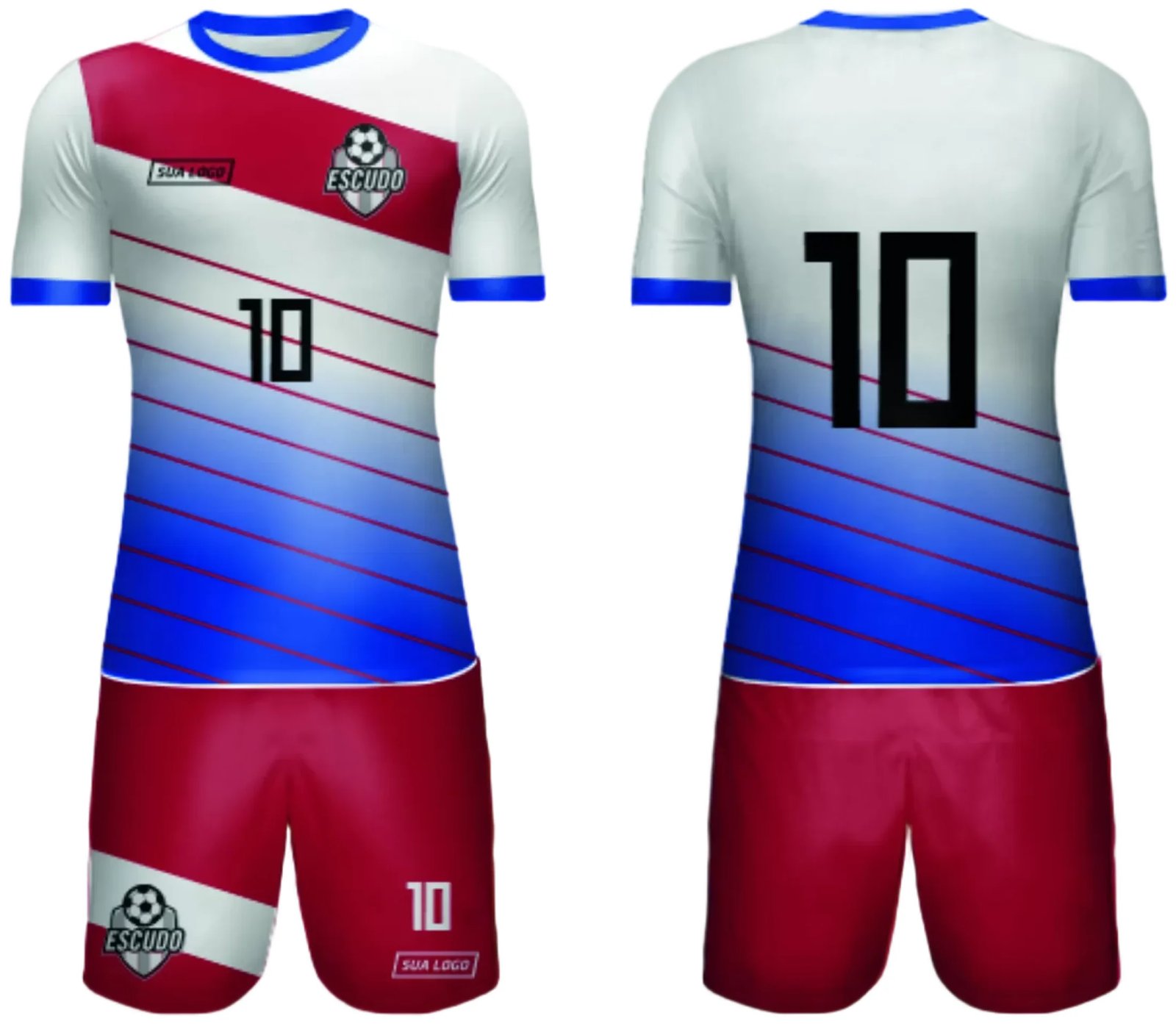 Arte Vetor Camisa de Time Amador 2024 - Modelo 75