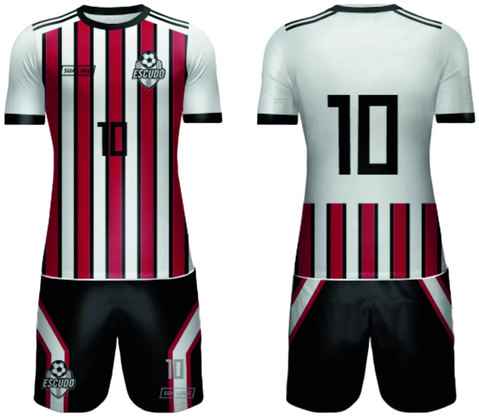 Arte Vetor Camisa de Time Amador 2024 - Modelo 124