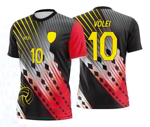 Arte Vetor Camisa de Vôlei - Estampa Camisa de Vôlei
