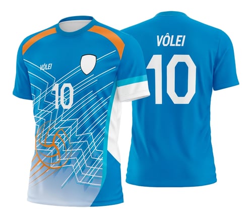 Arte Vetor Camisa de Vôlei - Estampa Camisa de Vôlei