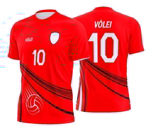 Arte Vetor Camisa de Vôlei - Estampa Camisa de Vôlei