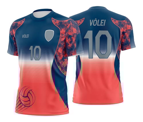 Arte Vetor Camisa de Vôlei - Estampa Camisa de Vôlei
