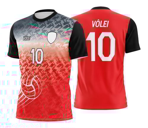 Arte Vetor Camisa de Vôlei - Estampa Camisa de Vôlei