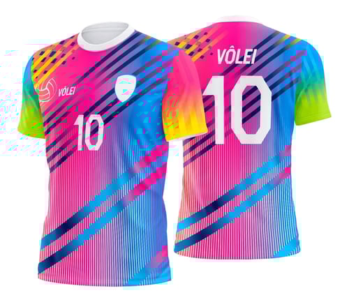 Arte Vetor Camisa de Vôlei - Estampa Camisa de Vôlei