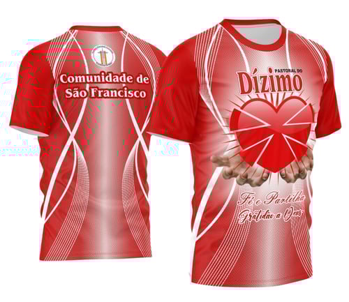 Arte Vetor Camisa Dízimo Coração 2024