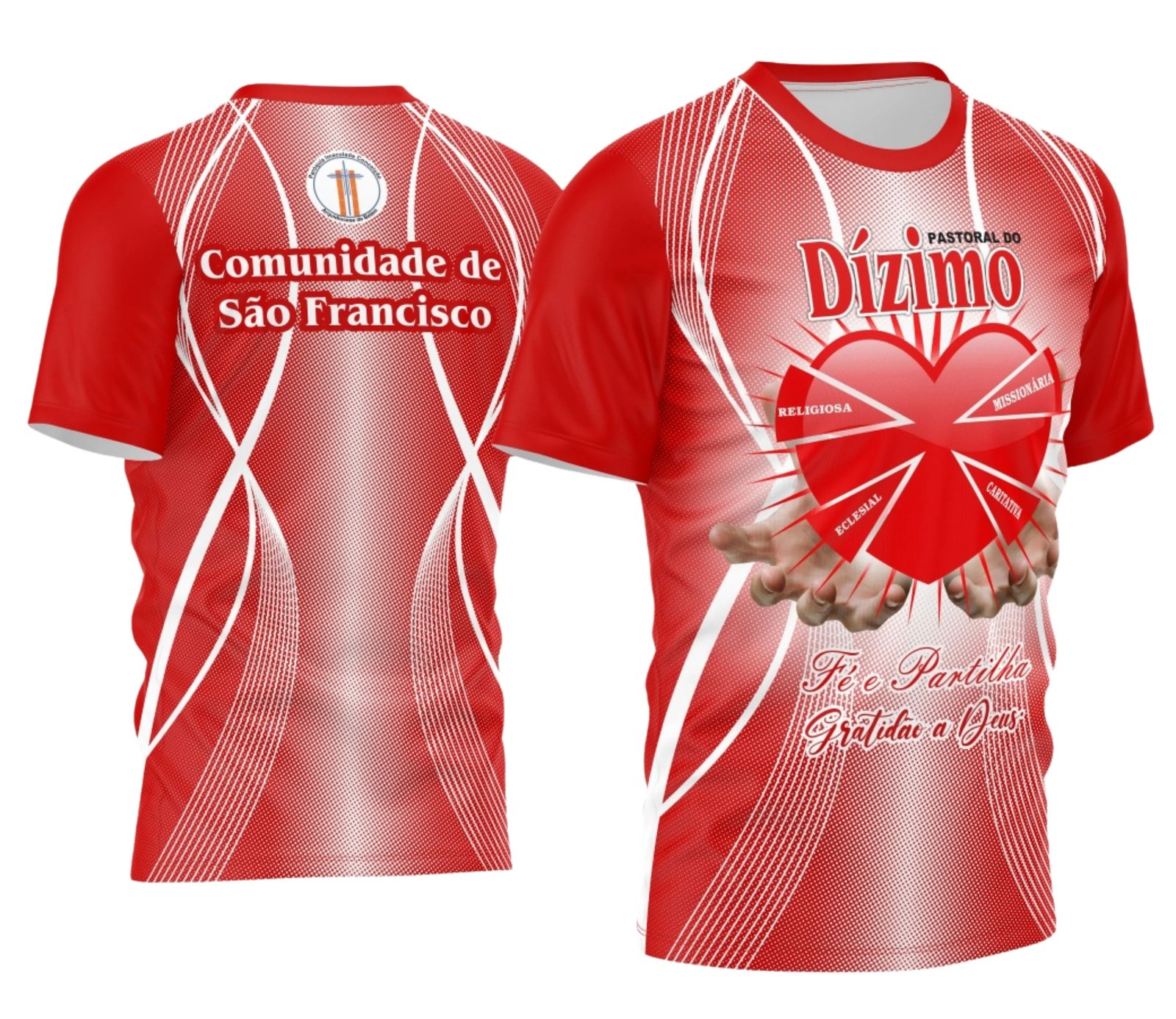 Arte Vetor Camisa Dízimo Coração 2024