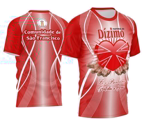 Arte Vetor Camisa Dízimo Coração 2024