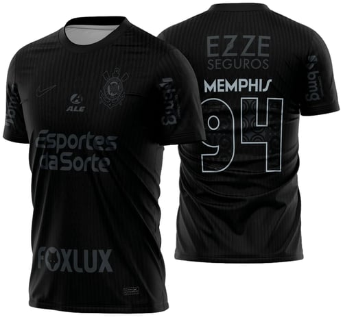 Arte Vetor Camisa do Corinthians Reserva 2024 - 2025