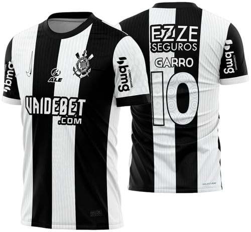 Arte Vetor Camisa do Corinthians Terceira 2024 - 2025