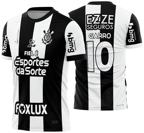 Arte Vetor Camisa do Corinthians Terceira 2024 - 2025