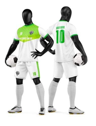 Arte Vetor Camisa e Short de Time de Futebol Amador