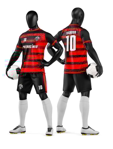 Arte Vetor Camisa e Short de Time de Futebol Amador