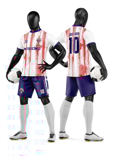Arte Vetor Camisa e Short de Time de Futebol Amador
