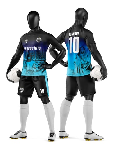 Arte Vetor Camisa e Short de Time de Futebol Amador