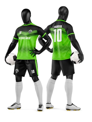 Arte Vetor Camisa e Short de Time de Futebol Amador