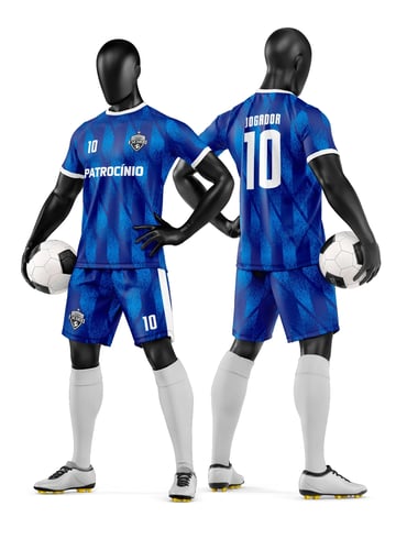 Arte Vetor Camisa e Short de Time de Futebol Amador