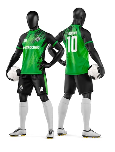 Arte Vetor Camisa e Short de Time de Futebol Amador