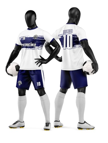 Arte Vetor Camisa e Short de Time de Futebol Amador