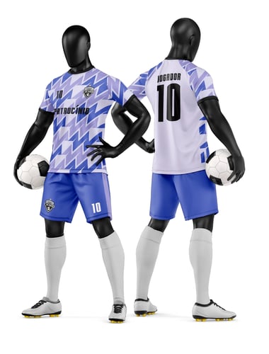 Arte Vetor Camisa e Short de Time de Futebol Amador