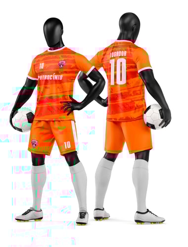 Arte Vetor Camisa e Short de Time de Futebol Amador