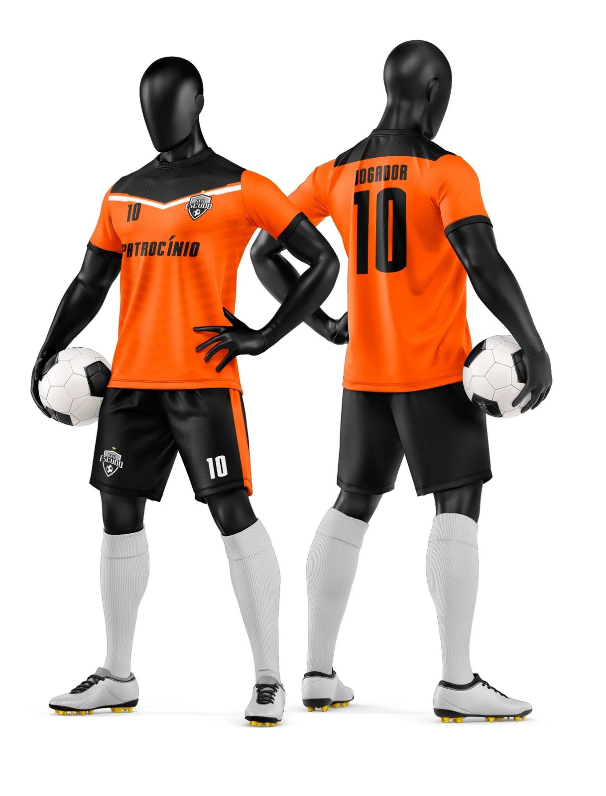 Arte Vetor Camisa e Short de Time de Futebol Amador