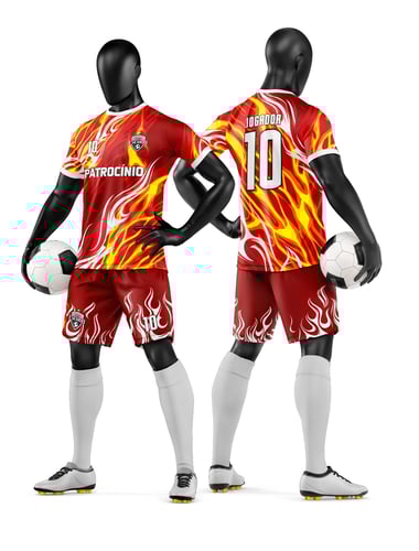 Arte Vetor Camisa e Short de Time de Futebol Amador