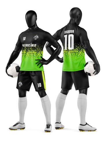 Arte Vetor Camisa e Short de Time de Futebol Amador