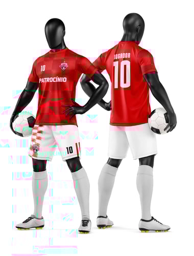 Arte Vetor Camisa e Short de Time de Futebol Amador