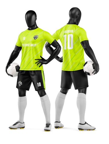 Arte Vetor Camisa e Short de Time de Futebol Amador