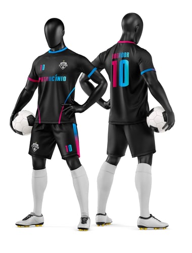 Arte Vetor Camisa e Short de Time de Futebol Amador