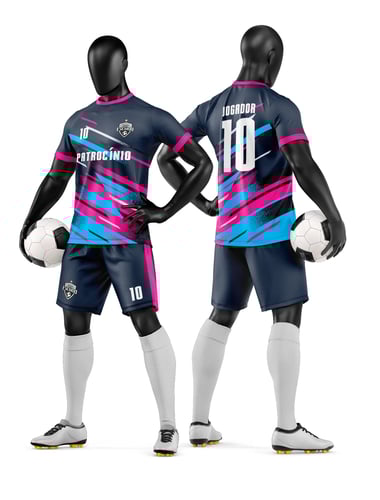 Arte Vetor Camisa e Short de Time de Futebol Amador