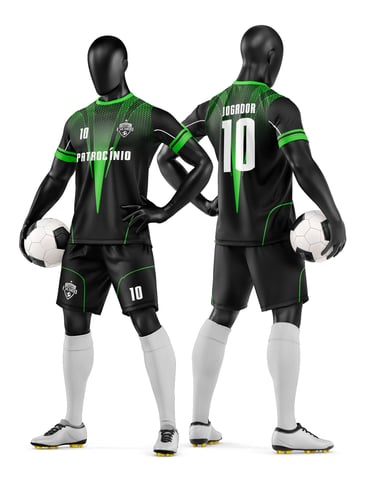 Arte Vetor Camisa e Short de Time de Futebol Amador