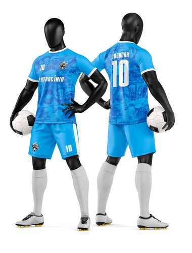 Arte Vetor Camisa e Short de Time de Futebol Amador