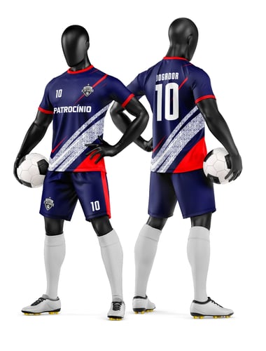 Arte Vetor Camisa e Short de Time de Futebol Amador