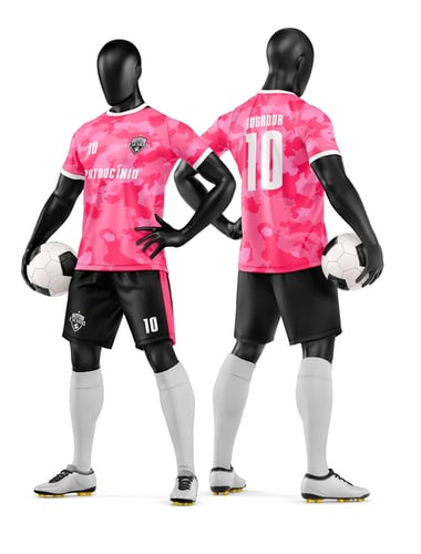 Arte Vetor Camisa e Short de Time de Futebol Amador