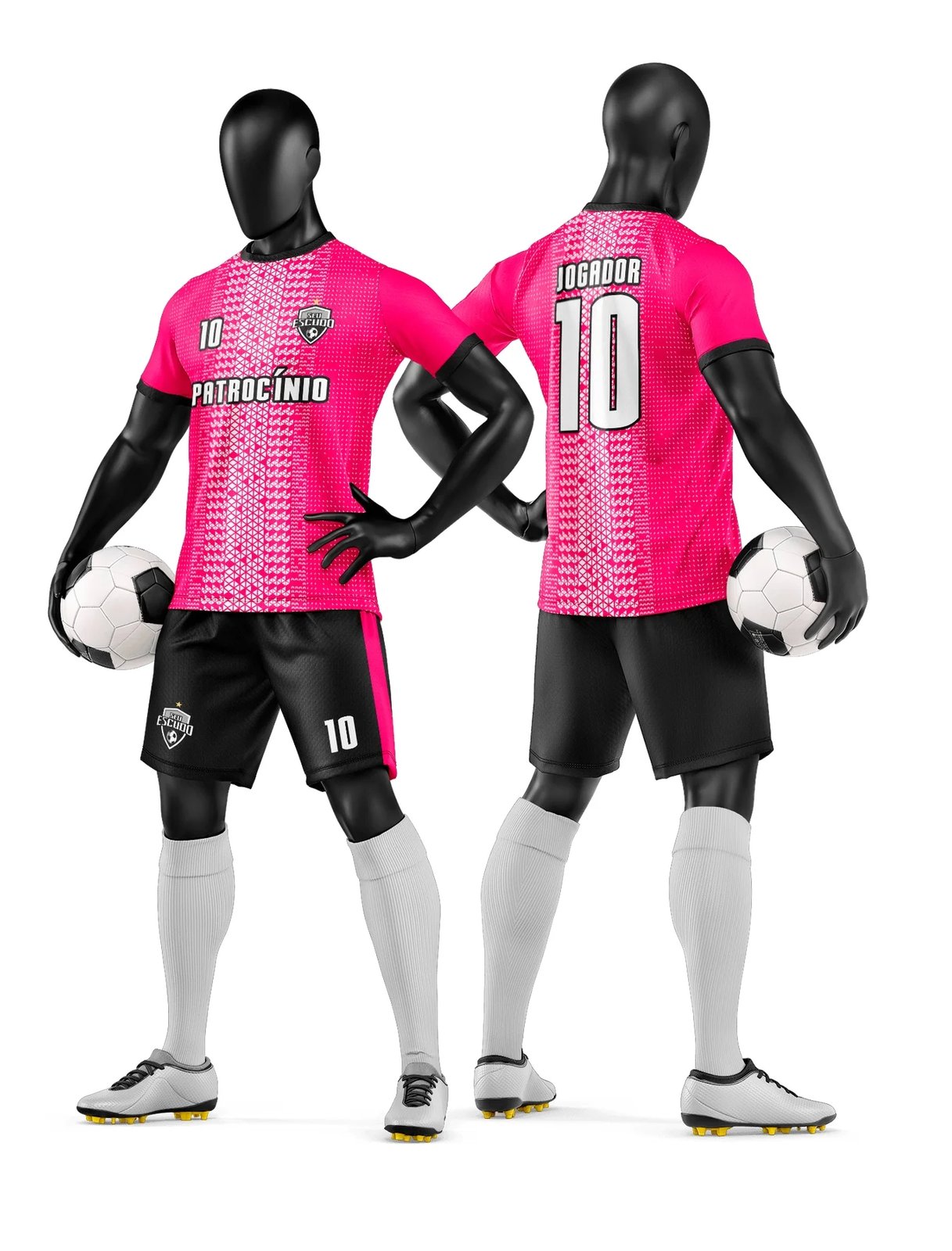 Arte Vetor Camisa e Short de Time de Futebol Amador