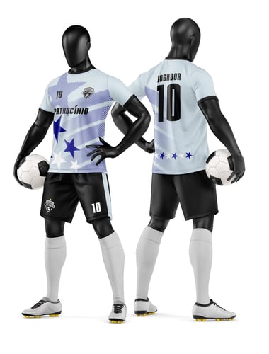 Arte Vetor Camisa e Short de Time de Futebol Amador