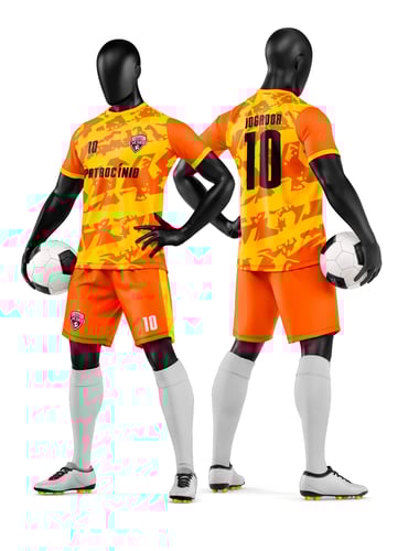 Arte Vetor Camisa e Short de Time de Futebol Amador