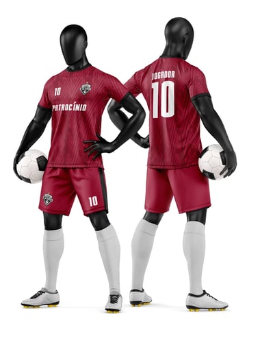 Arte Vetor Camisa e Short de Time de Futebol Amador