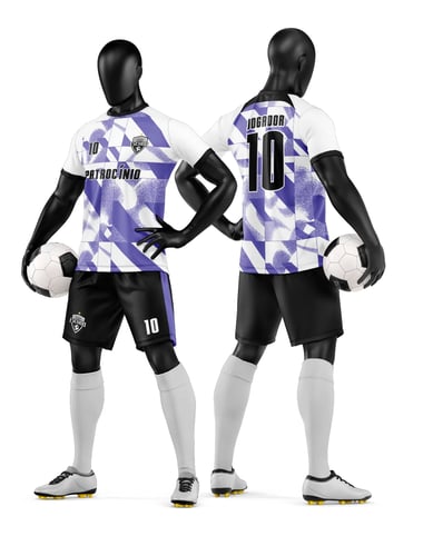 Arte Vetor Camisa e Short de Time de Futebol Amador