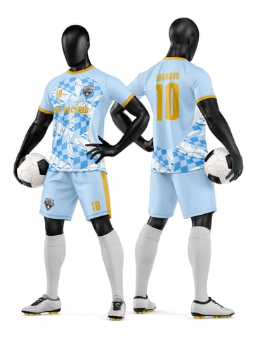 Arte Vetor Camisa e Short de Time de Futebol Amador