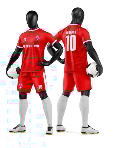 Arte Vetor Camisa e Short de Time de Futebol Amador