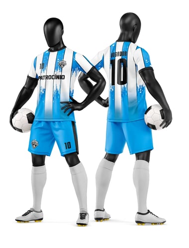 Arte Vetor Camisa e Short de Time de Futebol Amador