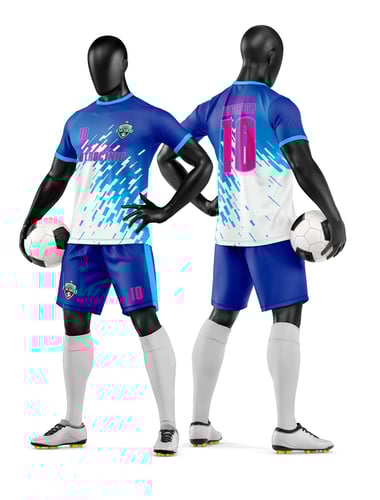 Arte Vetor Camisa e Short de Time de Futebol Amador